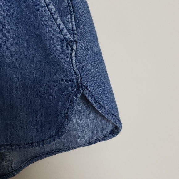 Hollister blue cotton drawstring shorts. - Picture 4 of 7